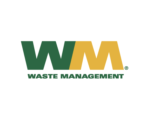 a logo for a waste management company